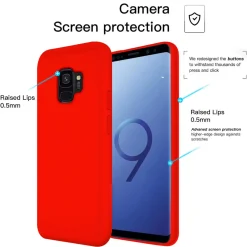 Samsung Galaxy S9 - Silikon Case mit Mikrofaser-Innenseite