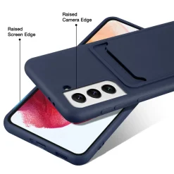 Samsung Galaxy S23 - Silikonhülle mit Kartenfach & Kameraschutz