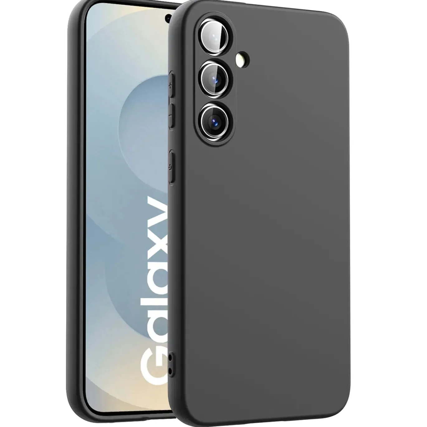 Samsung Galaxy S25 - Silikon Case mit Mikrofaser-Innenseite