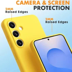 Samsung Galaxy S25 - Silikon Case mit Mikrofaser-Innenseite