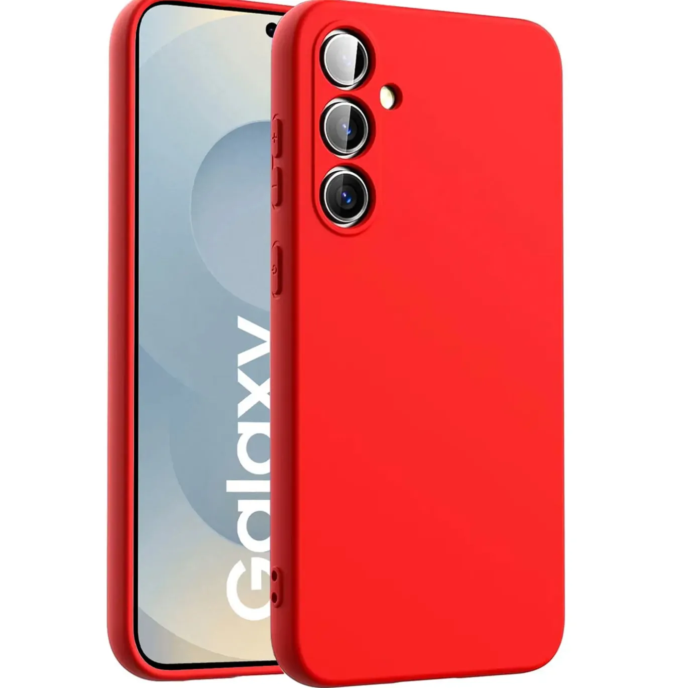 Samsung Galaxy S25 - Silikon Case mit Mikrofaser-Innenseite