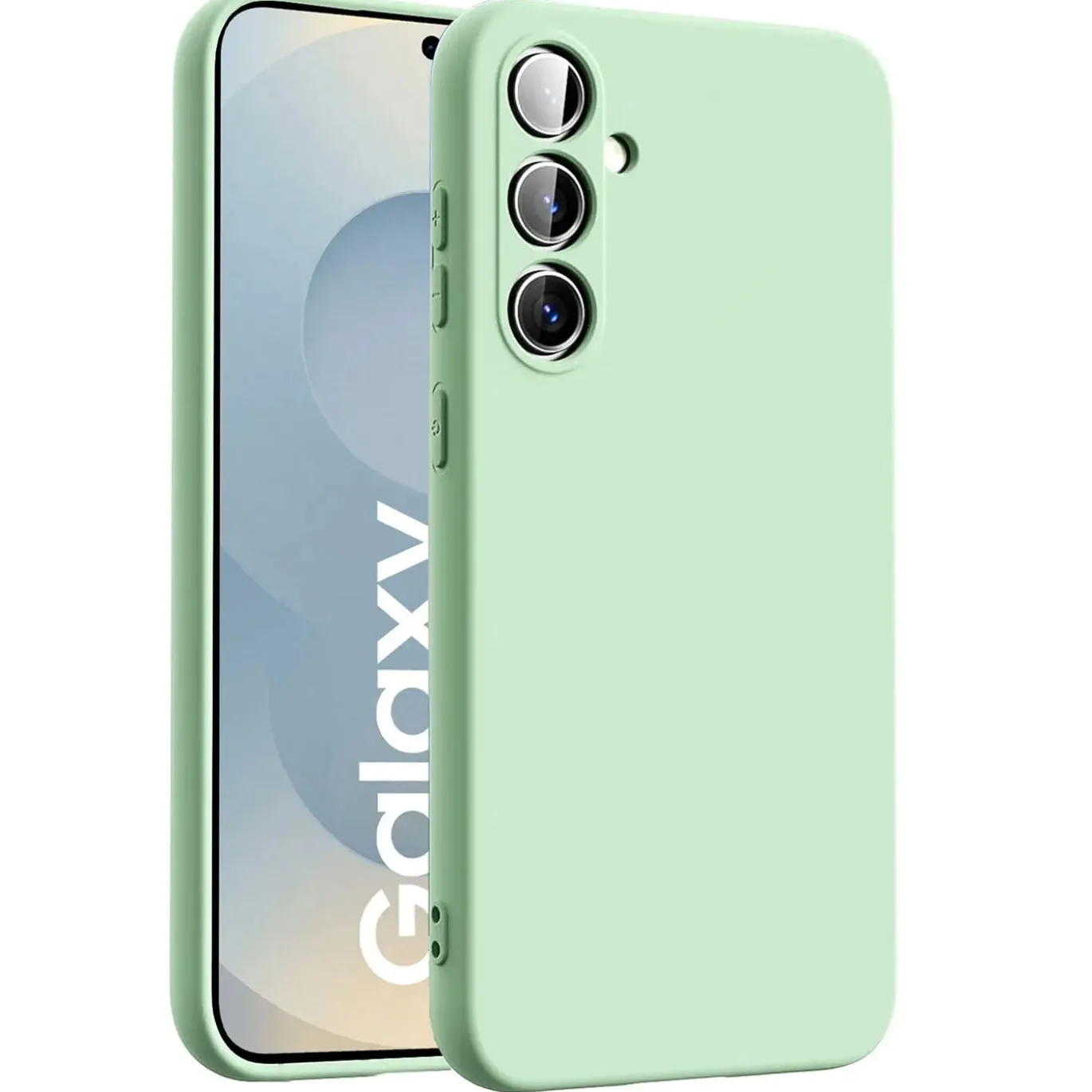 Samsung Galaxy S25 - Silikon Case mit Mikrofaser-Innenseite