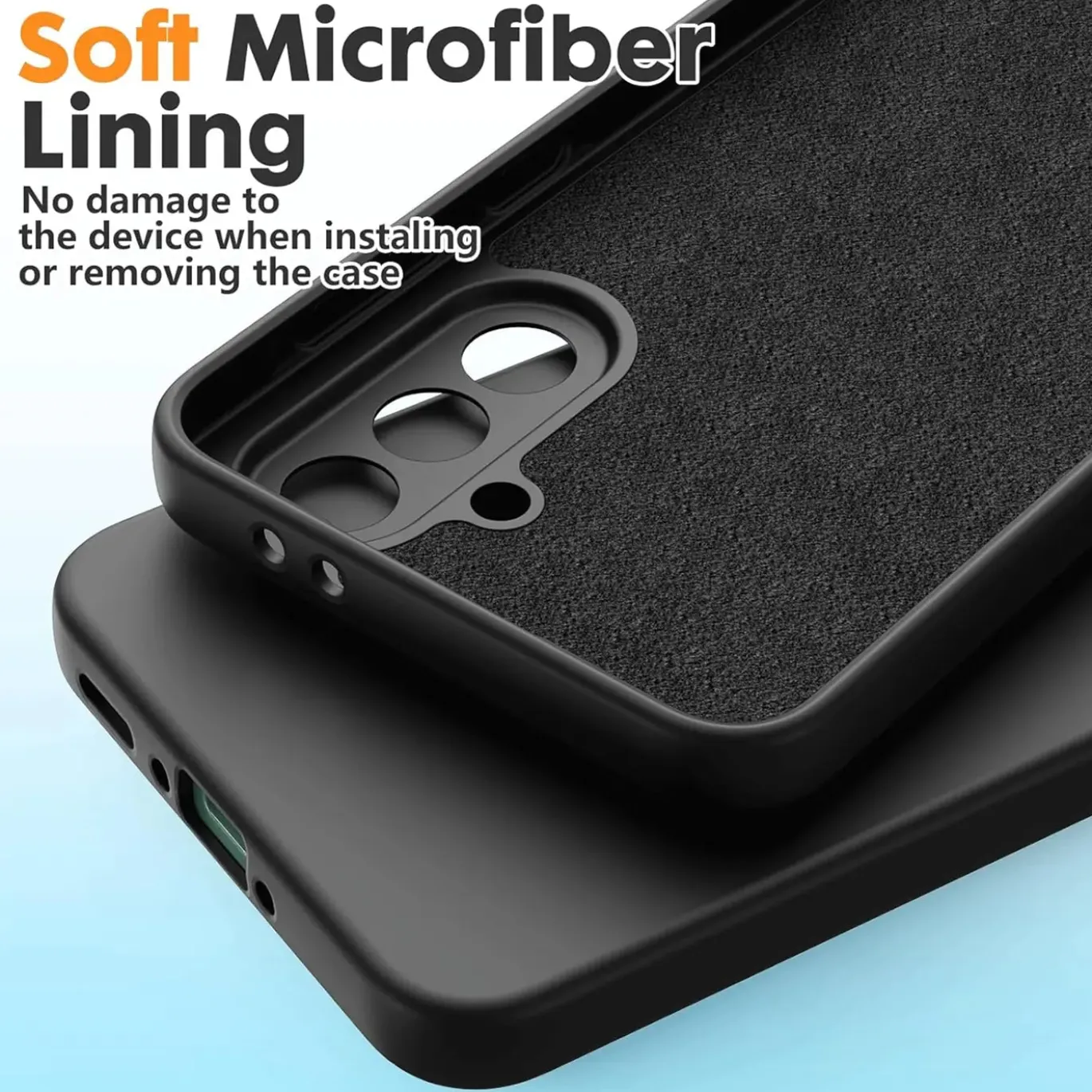 Samsung Galaxy S25 - Silikon Case mit Mikrofaser-Innenseite