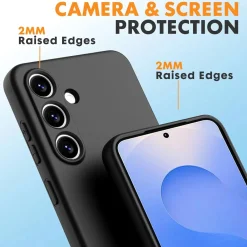 Samsung Galaxy S25 - Silikon Case mit Mikrofaser-Innenseite
