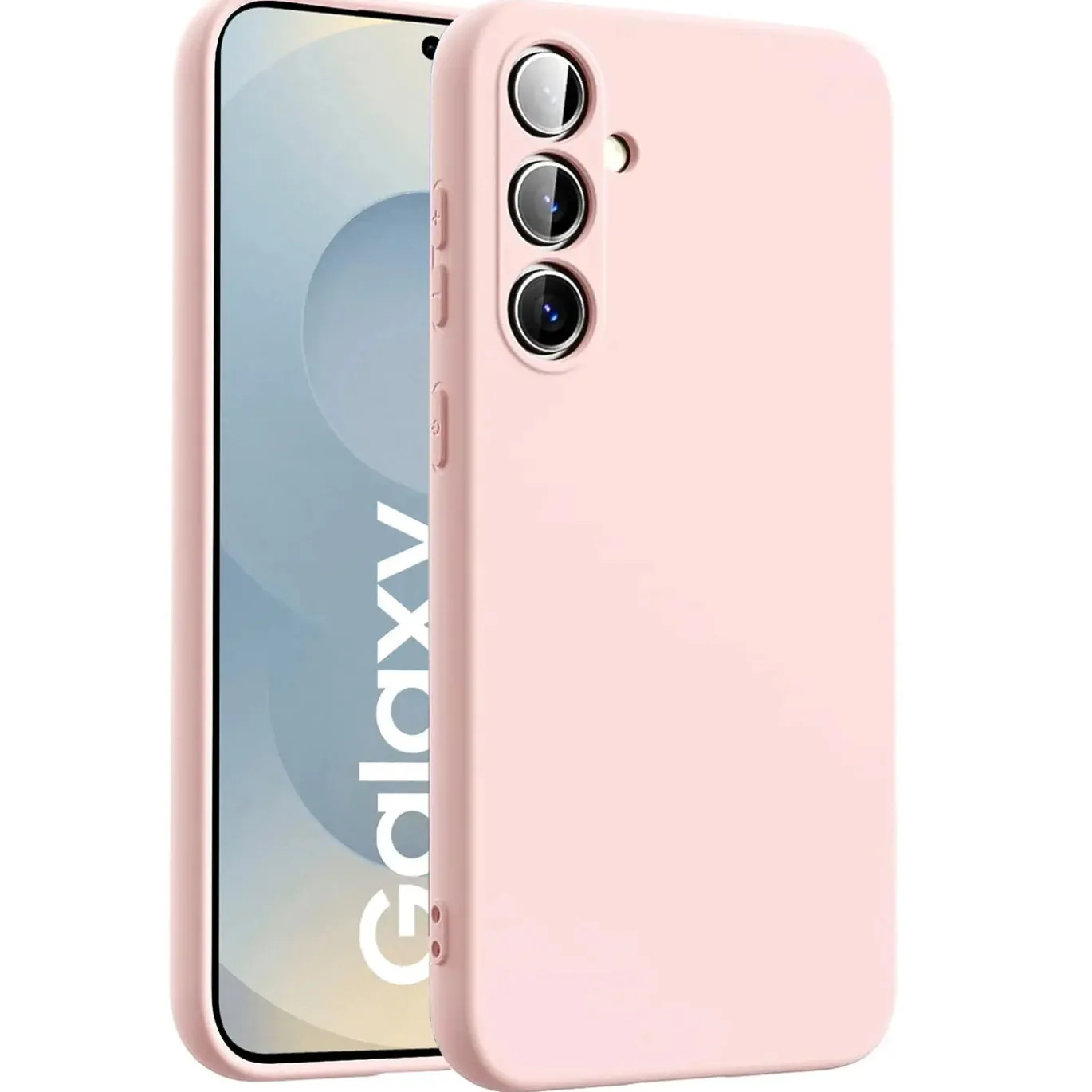Samsung Galaxy S25 - Silikon Case mit Mikrofaser-Innenseite