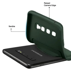 Samsung Galaxy S10 - Silikonhülle mit Kartenfach & Kameraschutz