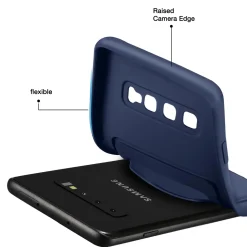 Samsung Galaxy S10 - Silikonhülle mit Kartenfach & Kameraschutz