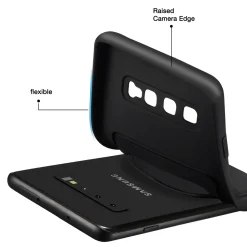 Samsung Galaxy S10 - Silikonhülle mit Kartenfach & Kameraschutz
