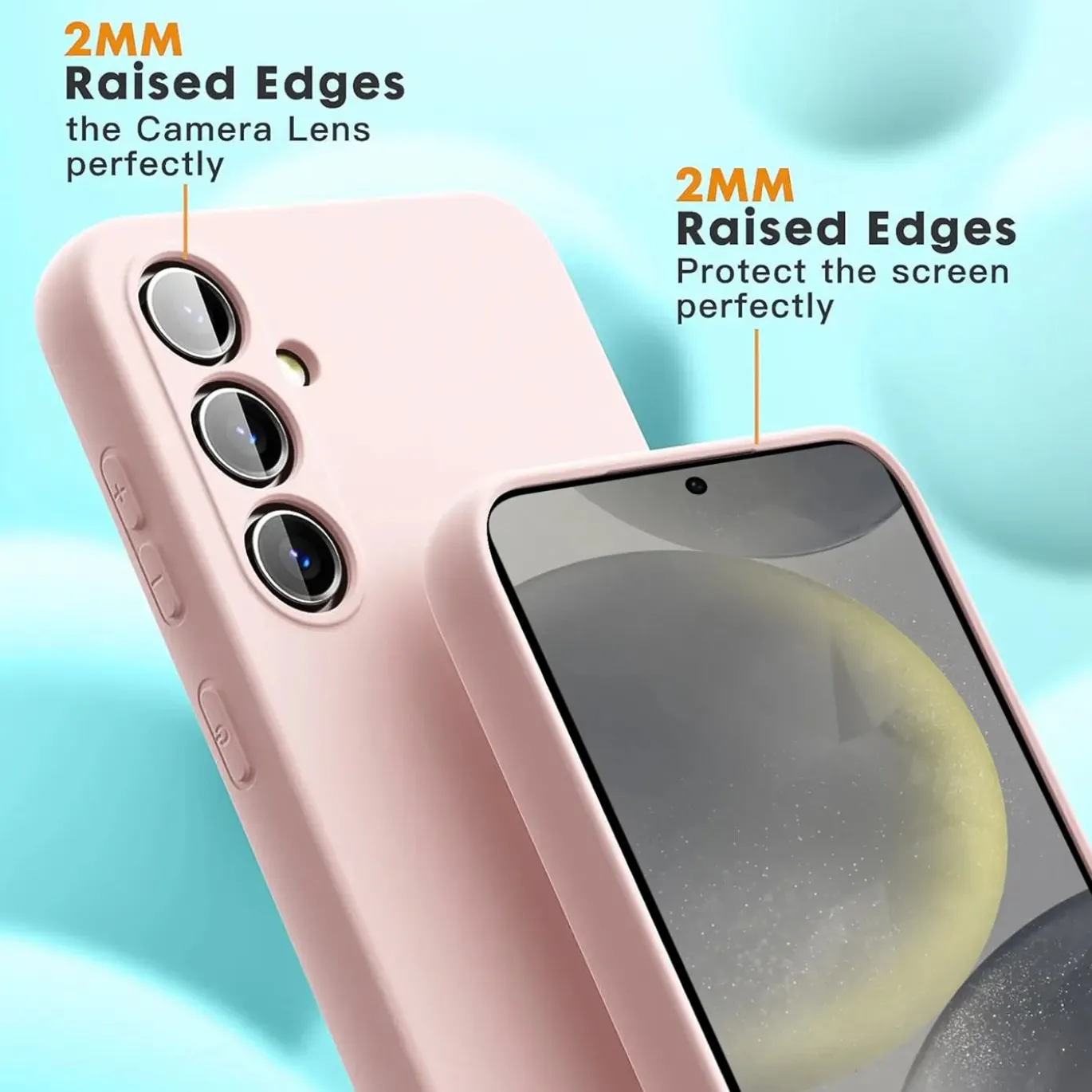 Samsung Galaxy S24 - Silikon Case mit Mikrofaser-Innenseite