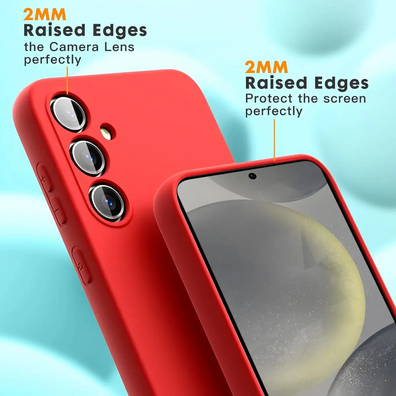 Samsung Galaxy S24 - Silikon Case mit Mikrofaser-Innenseite