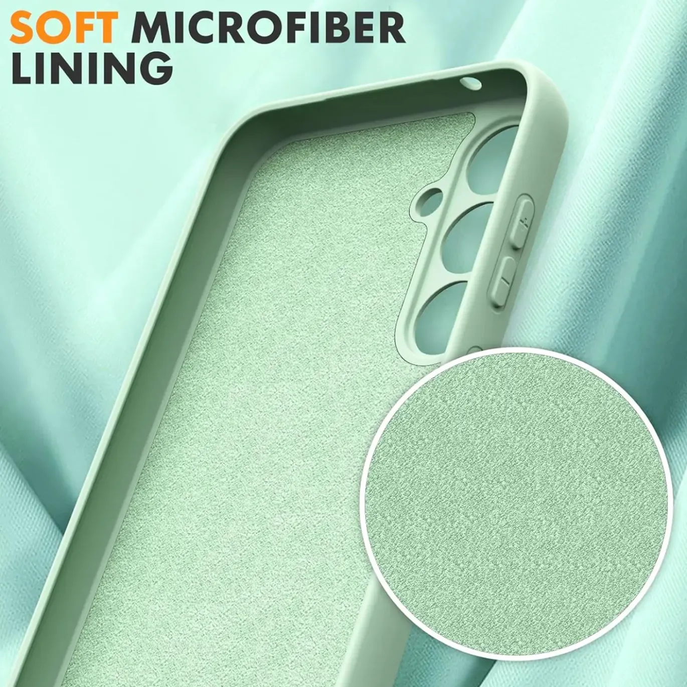 Samsung Galaxy S24 - Silikon Case mit Mikrofaser-Innenseite
