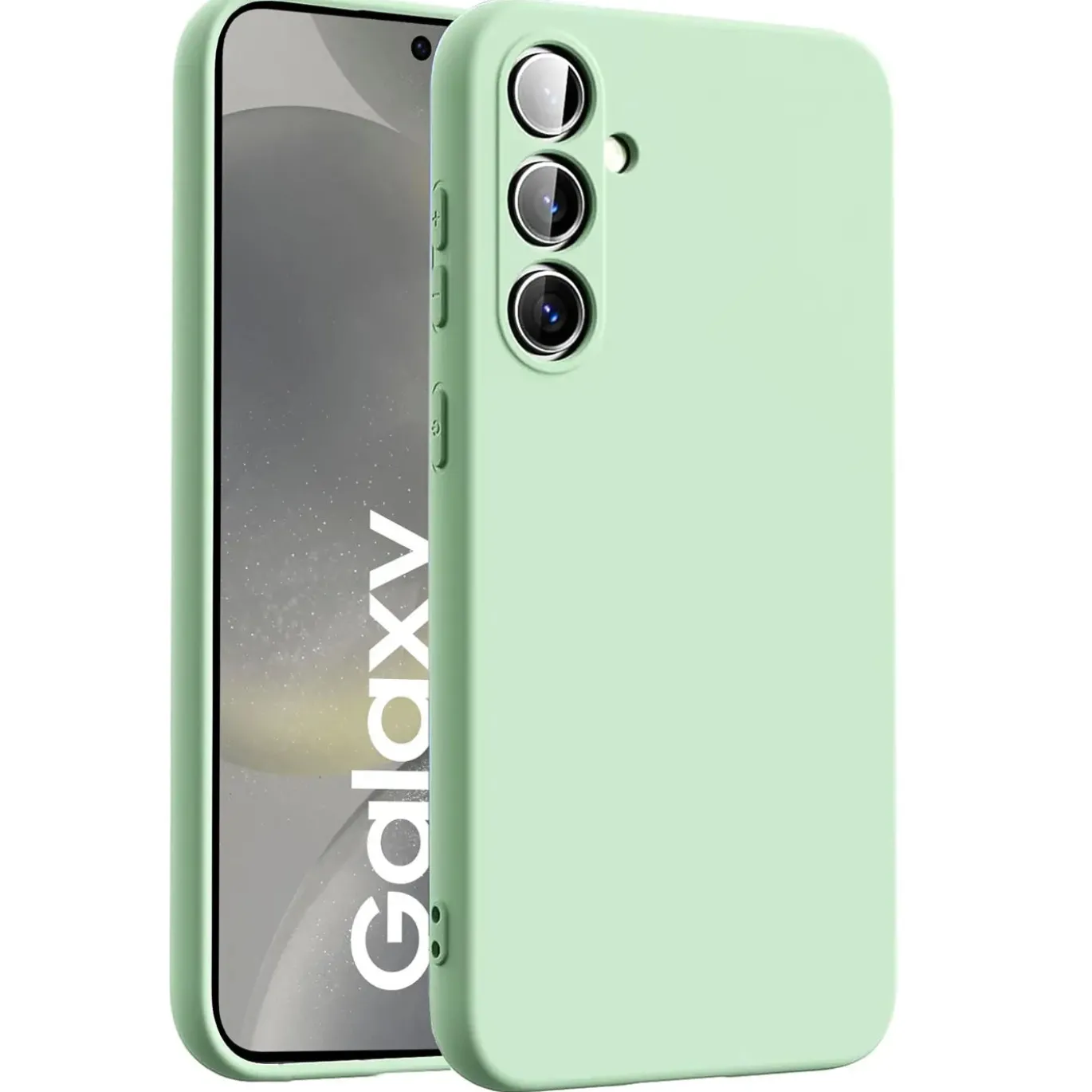 Samsung Galaxy S24 - Silikon Case mit Mikrofaser-Innenseite