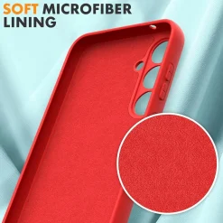 Samsung Galaxy S24 - Silikon Case mit Mikrofaser-Innenseite