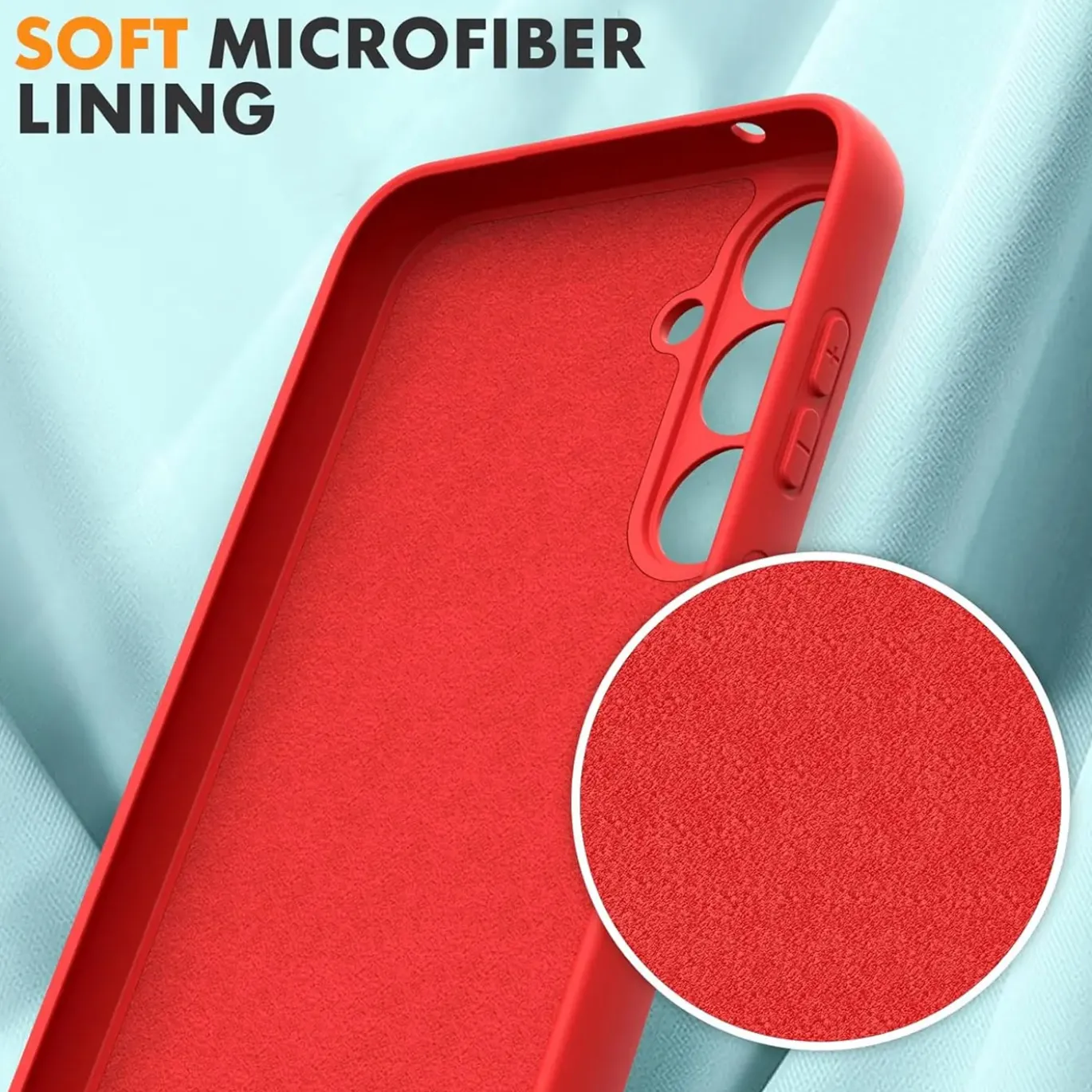 Samsung Galaxy S24 - Silikon Case mit Mikrofaser-Innenseite