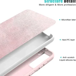 Samsung Galaxy S23 - Silikon Case mit Mikrofaser-Innenseite