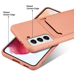 Samsung Galaxy S22 - Silikonhülle mit Kartenfach & Kameraschutz