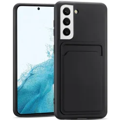 Samsung Galaxy S22 - Silikonhülle mit Kartenfach & Kameraschutz