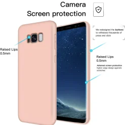 Samsung Galaxy S8 - Silikon Case mit Mikrofaser-Innenseite