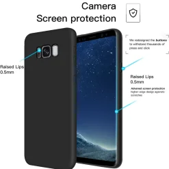 Samsung Galaxy S8 - Silikon Case mit Mikrofaser-Innenseite