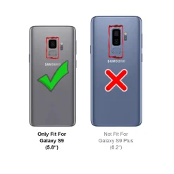 Samsung Galaxy S9 - Silikonhülle mit Kartenfach & Kameraschutz