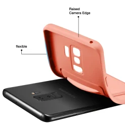 Samsung Galaxy S9 - Silikonhülle mit Kartenfach & Kameraschutz