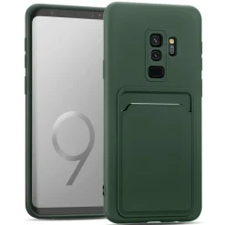Samsung Galaxy S9 - Silikonhülle mit Kartenfach & Kameraschutz
