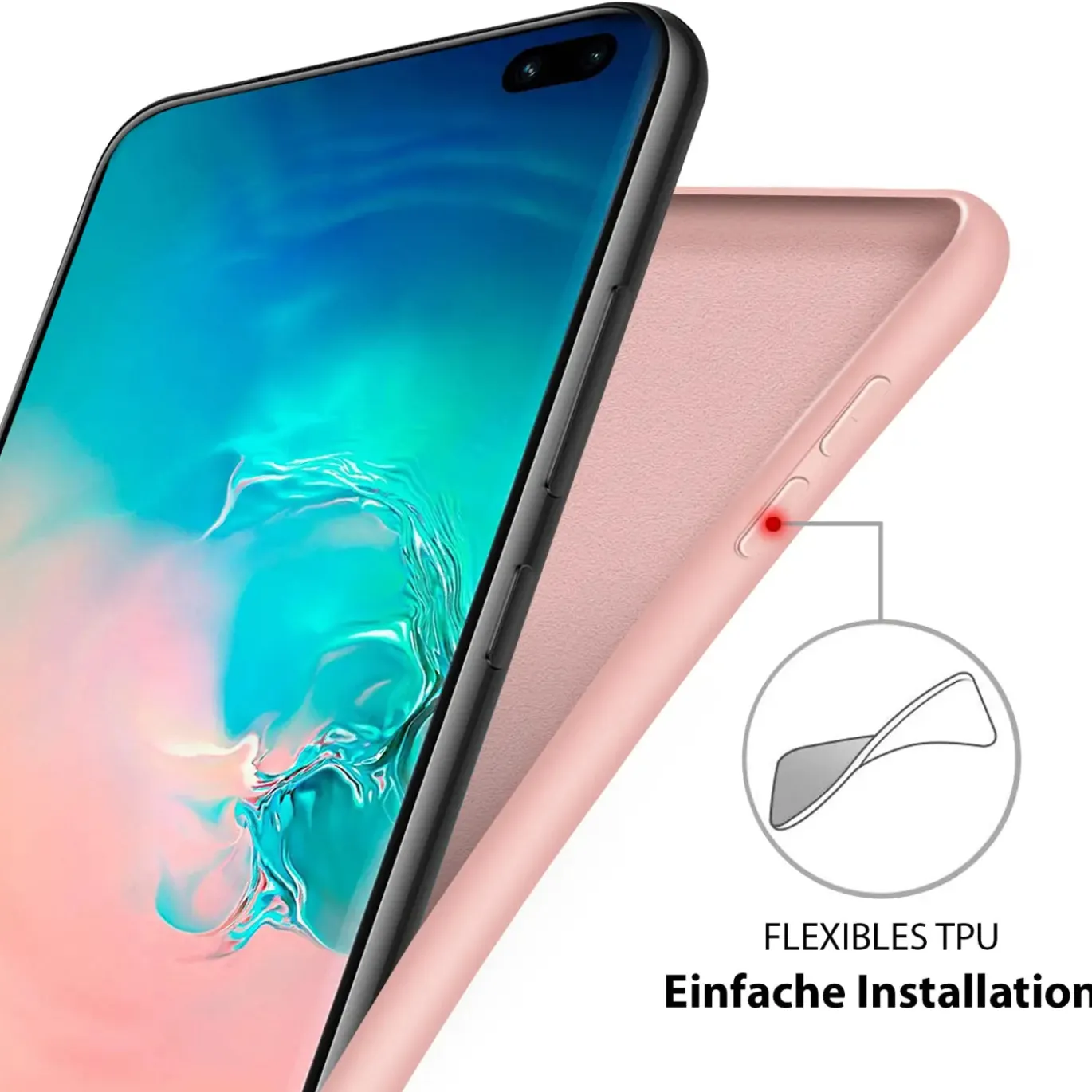 Samsung Galaxy S20 - Silikon Case mit Mikrofaser-Innenseite
