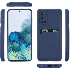 Samsung Galaxy S20 - Silikonhülle mit Kartenfach & Kameraschutz