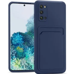 Samsung Galaxy S20 - Silikonhülle mit Kartenfach & Kameraschutz