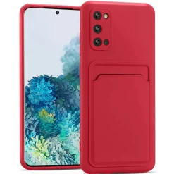 Samsung Galaxy S20 - Silikonhülle mit Kartenfach & Kameraschutz
