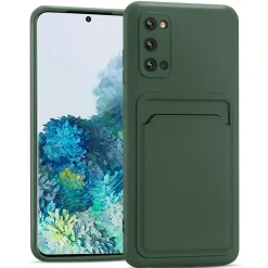 Samsung Galaxy S20 - Silikonhülle mit Kartenfach & Kameraschutz