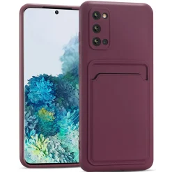Samsung Galaxy S20 - Silikonhülle mit Kartenfach & Kameraschutz