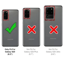 Samsung Galaxy S20 - Silikonhülle mit Kartenfach & Kameraschutz