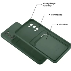 Samsung Galaxy S20 - Silikonhülle mit Kartenfach & Kameraschutz