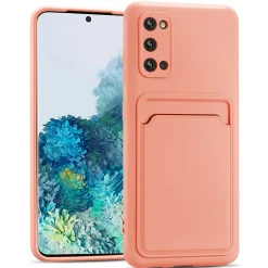 Samsung Galaxy S20 - Silikonhülle mit Kartenfach & Kameraschutz