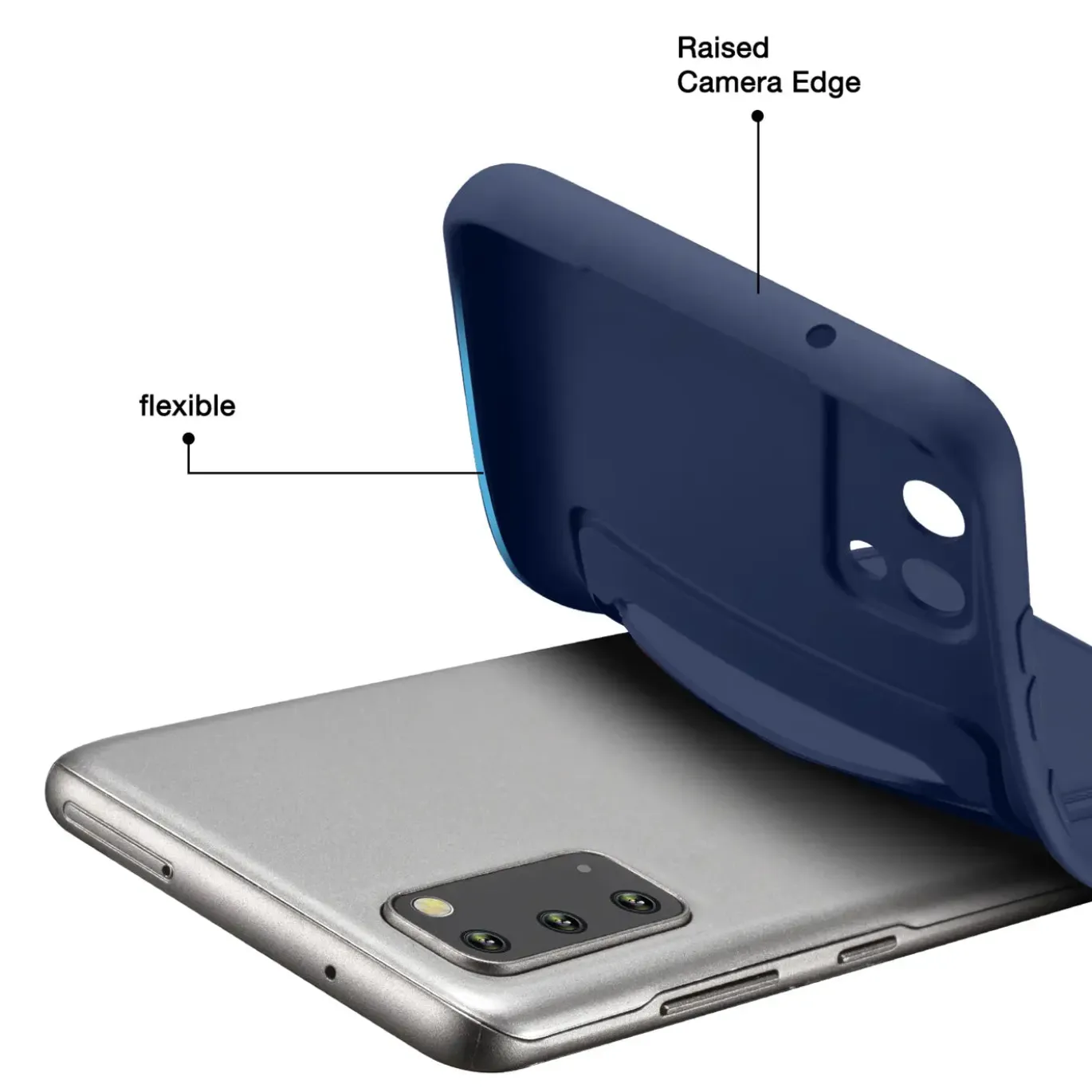 Samsung Galaxy S20 - Silikonhülle mit Kartenfach & Kameraschutz