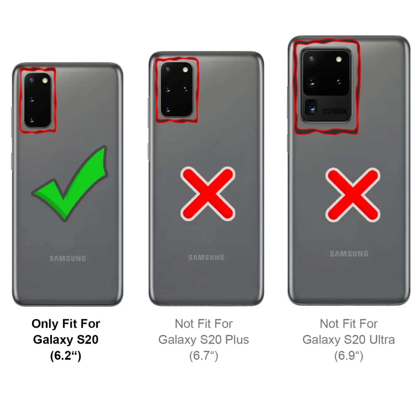 Samsung Galaxy S20 - Silikonhülle mit Kartenfach & Kameraschutz