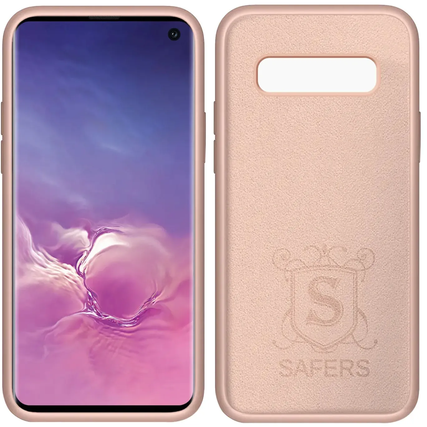 Samsung Galaxy S10 - Silikon Case mit Mikrofaser-Innenseite