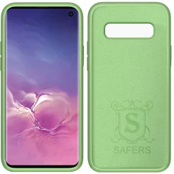 Samsung Galaxy S10 - Silikon Case mit Mikrofaser-Innenseite