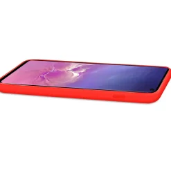 Samsung Galaxy S10 - Silikon Case mit Mikrofaser-Innenseite