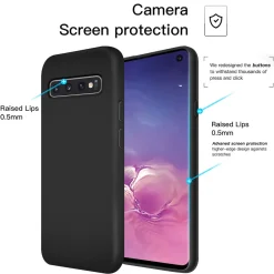Samsung Galaxy S10 - Silikon Case mit Mikrofaser-Innenseite