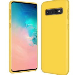 Samsung Galaxy S10 - Silikon Case mit Mikrofaser-Innenseite