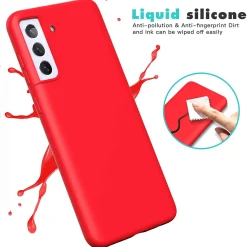 Samsung Galaxy S21 - Silikon Case mit Mikrofaser-Innenseite
