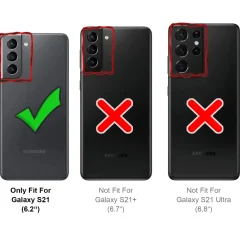 Samsung Galaxy S21 - Silikon Case mit Mikrofaser-Innenseite