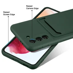 Samsung Galaxy S21 - Silikonhülle mit Kartenfach & Kameraschutz