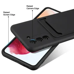 Samsung Galaxy S21 - Silikonhülle mit Kartenfach & Kameraschutz