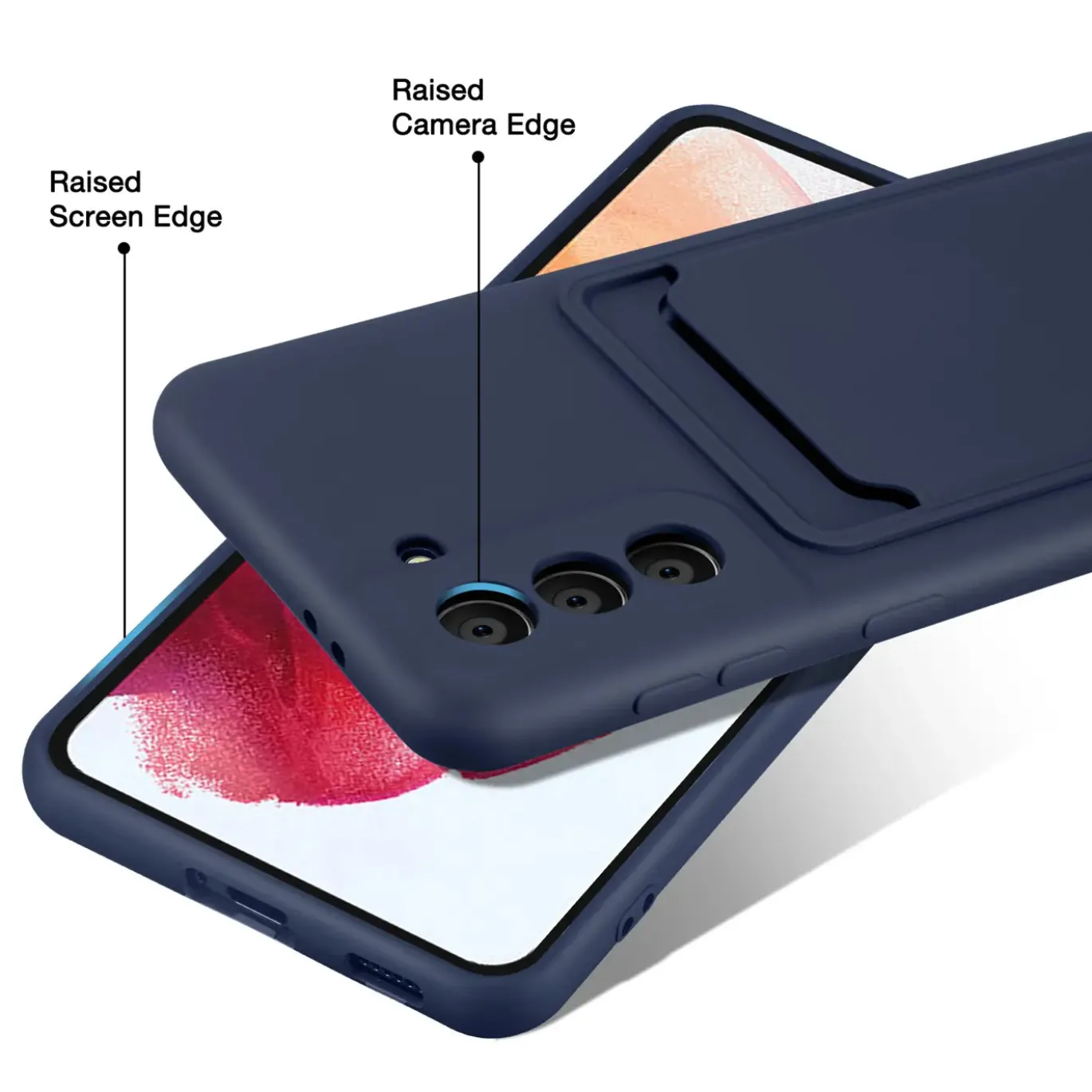 Samsung Galaxy S21 - Silikonhülle mit Kartenfach & Kameraschutz