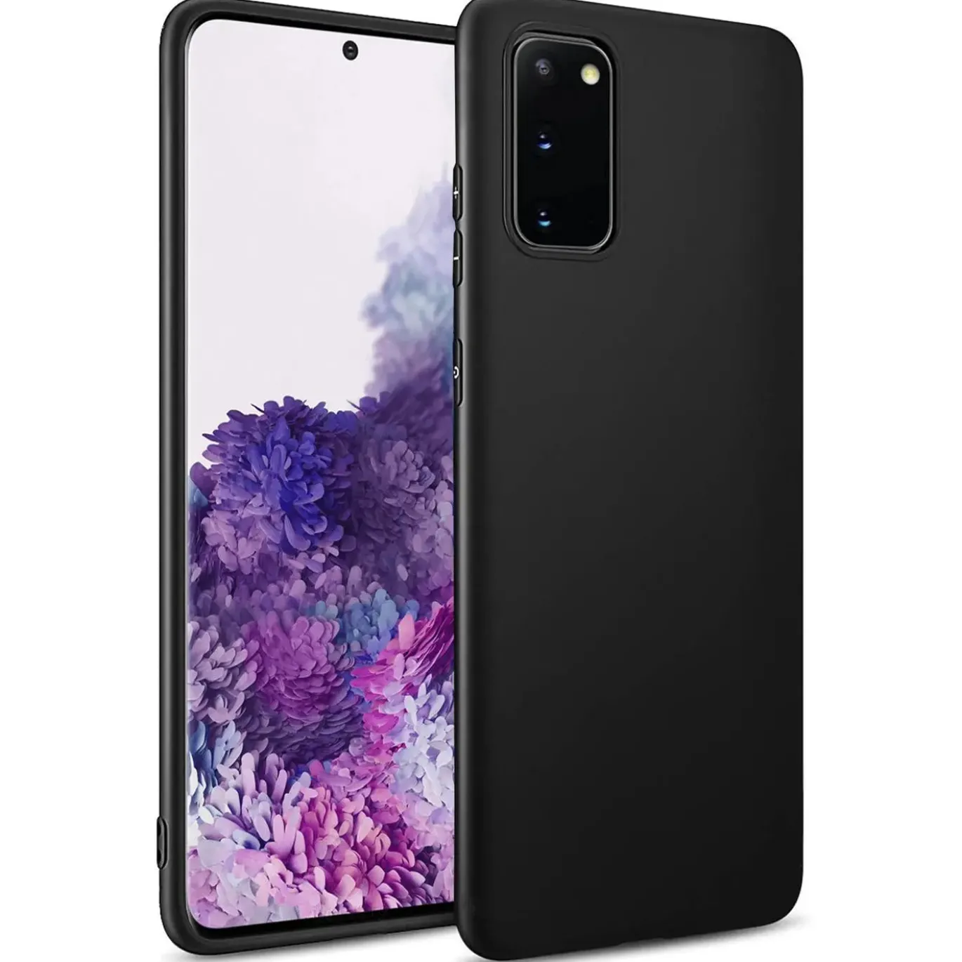 Samsung Galaxy S20 - Slim Silikon Backcover Schwarz