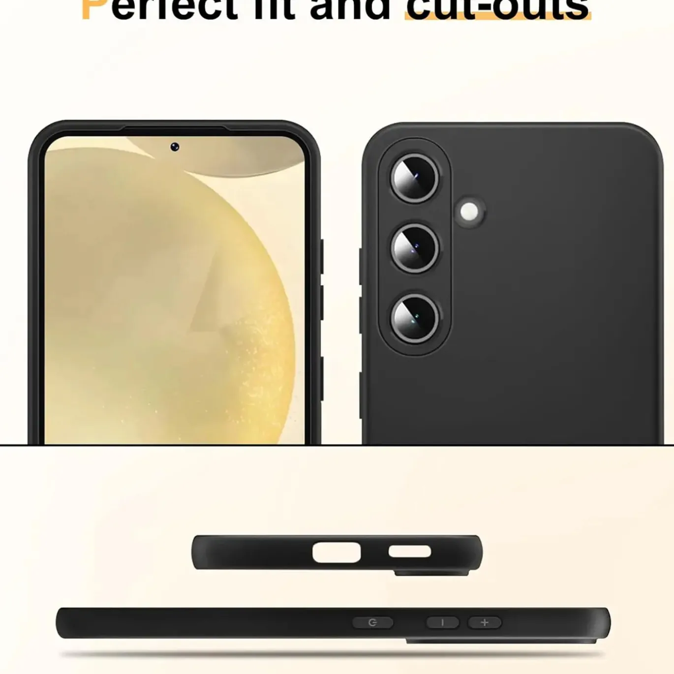 Samsung Galaxy S24 - Slim Silikon Backcover Schwarz