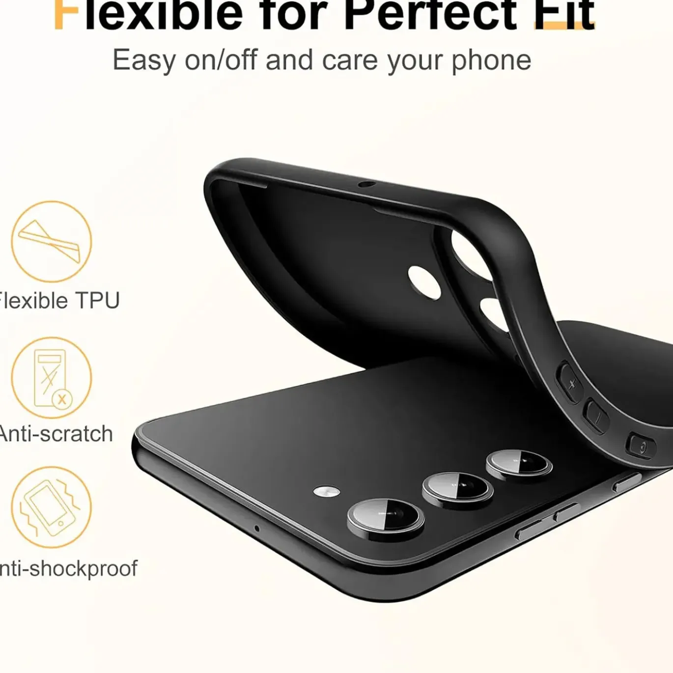Samsung Galaxy S24 - Slim Silikon Backcover Schwarz